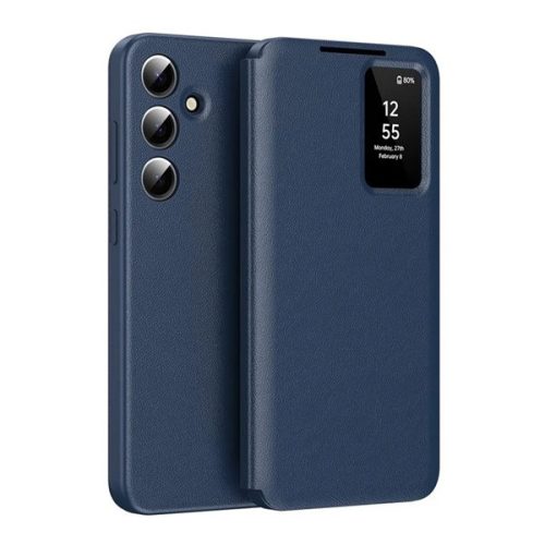 Tok álló (aktív FLIP, oldalra nyíló, Smart View Cover) SÖTÉTKÉK