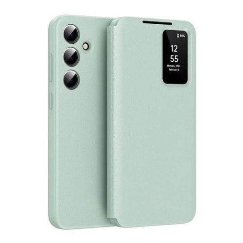 Tok álló (aktív FLIP, oldalra nyíló, Smart View Cover) VILÁGOSZÖLD