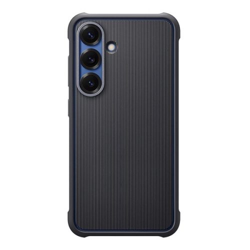 SAMSUNG műanyag telefonvédő (dupla rétegű, gumírozott) FEKETE