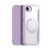 DUX DUCIS SKIN X PRO tok álló, bőr hatású (FLIP, oldalra nyíló, RFID, MagSafe) LILA