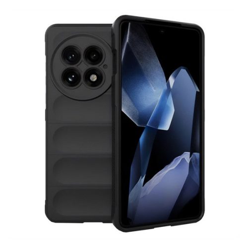 Szilikon telefonvédő (ütésállóság, kameravédő, 3D) FEKETE