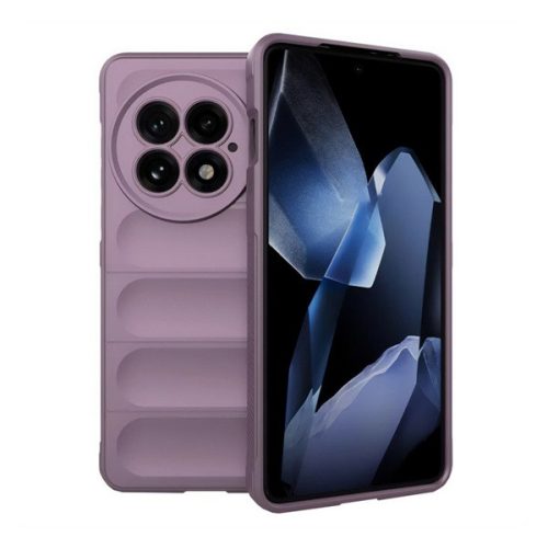 Szilikon telefonvédő (ütésállóság, kameravédő, 3D) LILA