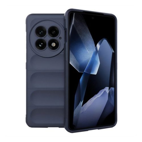 Szilikon telefonvédő (ütésállóság, kameravédő, 3D) SÖTÉTKÉK