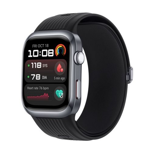 HUAWEI Watch D2 okosóra (48mm, aktivitásmérő, vérnyomásmérő, pulzusmérő, IP68 vízálló, szilikon szíj) FEKETE