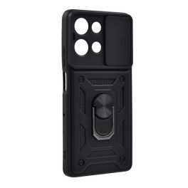 Defender szilikon telefonvédő (ütésállóság, tartógyűrű, kameravédő) FEKETE   Defender szilikon telefonvédő (ütésállóság, tartógyűrű, kameravédő) FEKETE