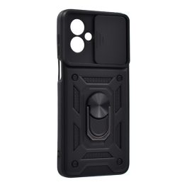 Defender szilikon telefonvédő (ütésállóság, tartógyűrű, kameravédő) FEKETE   Defender szilikon telefonvédő (ütésállóság, tartógyűrű, kameravédő) FEKETE