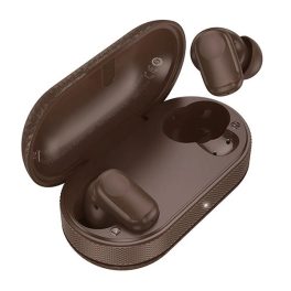   HOCO EQ19 bluetooth fülhallgató SZTEREO (v5.4, TWS, mikrofon + töltőtok) BARNA