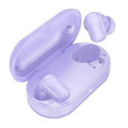   HOCO EQ19 bluetooth fülhallgató SZTEREO (v5.4, TWS, mikrofon + töltőtok) LILA