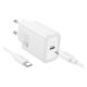 HOCO N60 hálózati töltő Type-C aljzat (20W, PD gyorstöltő 3.0 + Type-C kábel) FEHÉR