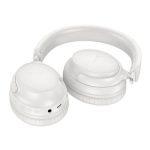 HOCO W53 bluetooth fejhallgató SZTEREO (v5.0, összehajtható, 3.5mm jack aljzat) FEHÉR