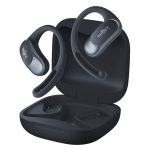 SHOKZ OPENFIT AIR bluetooth fülhallgató SZTEREO (v5.2, TWS, fülre akasztható, mikrofon, zajszűrő + töltőtok) FEKETE