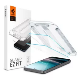   SPIGEN EZ FIT HD képernyővédő üveg 2db (2.5D, tokbarát, ultravékony, 0.2mm, 9H + segédkeret) ÁTLÁTSZÓ