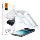 SPIGEN EZ FIT HD képernyővédő üveg 2db (2.5D, tokbarát, ultravékony, 0.2mm, 9H + segédkeret) ÁTLÁTSZÓ