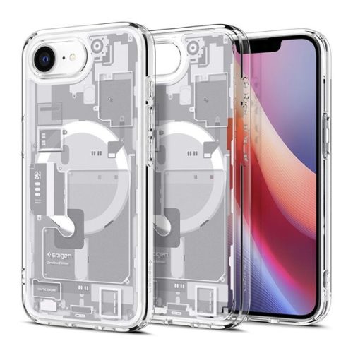 SPIGEN ULTRA HYBRID ZERO ONE műanyag telefonvédő (ütésállóság, légpárnás keret, MagSafe) FEHÉR