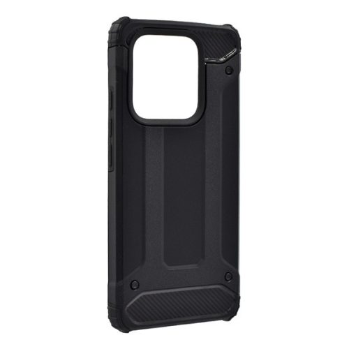 Defender szilikon telefonvédő (ütésállóság, légpárnás sarok, fémhatás) FEKETE