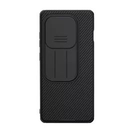   NILLKIN CAMSHIELD PRO szilikon telefonvédő (ütésállóság, kameravédő, csíkos) FEKETE