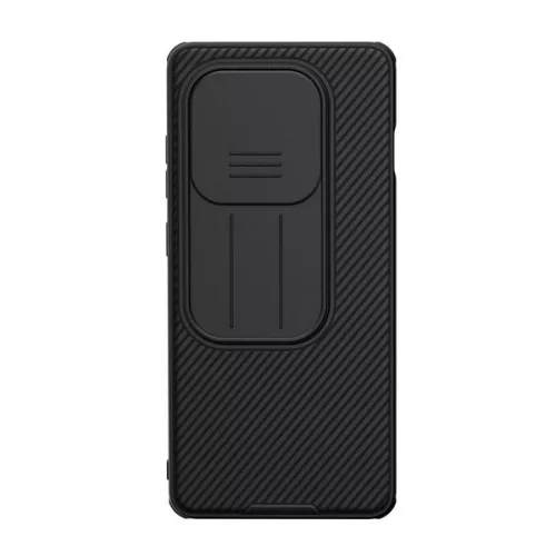 NILLKIN CAMSHIELD PRO szilikon telefonvédő (ütésállóság, kameravédő, csíkos) FEKETE