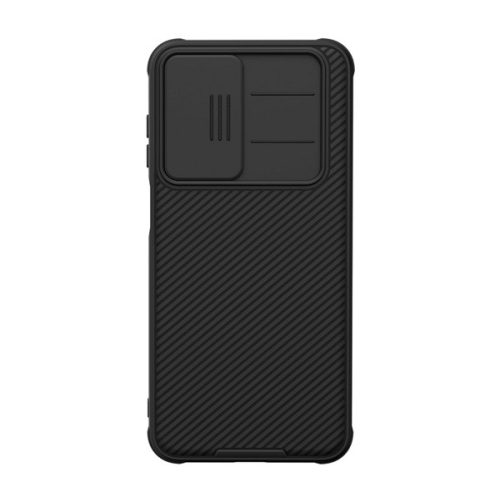 NILLKIN CAMSHIELD PRO szilikon telefonvédő (ütésállóság, kameravédő, csíkos) FEKETE