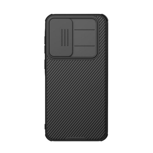 NILLKIN CAMSHIELD PRO szilikon telefonvédő (ütésállóság, kameravédő, csíkos) FEKETE