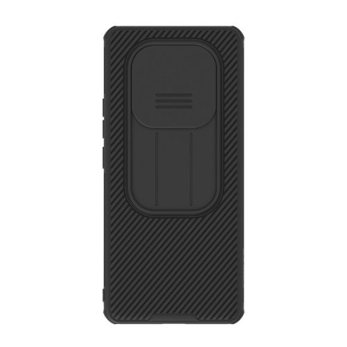 NILLKIN CAMSHIELD PRO szilikon telefonvédő (ütésállóság, kameravédő, csíkos) FEKETE