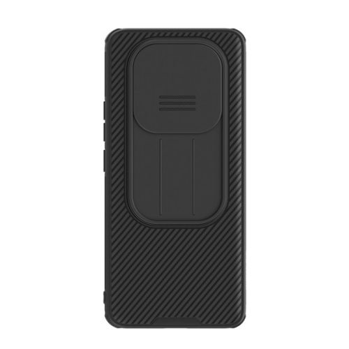 NILLKIN CAMSHIELD PRO szilikon telefonvédő (ütésállóság, kameravédő, csíkos) FEKETE