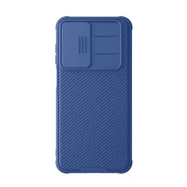   NILLKIN CAMSHIELD PRO szilikon telefonvédő (ütésállóság, kameravédő, csíkos) SÖTÉTKÉK