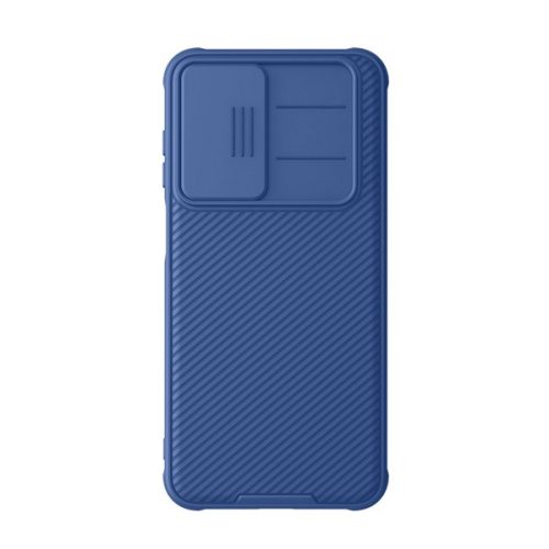 NILLKIN CAMSHIELD PRO szilikon telefonvédő (ütésállóság, kameravédő, csíkos) SÖTÉTKÉK