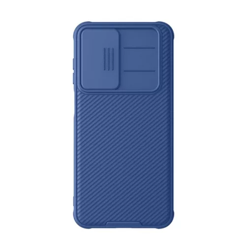NILLKIN CAMSHIELD PRO szilikon telefonvédő (ütésállóság, kameravédő, csíkos) SÖTÉTKÉK