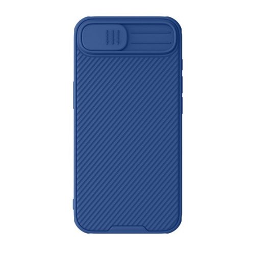 NILLKIN CAMSHIELD PRO szilikon telefonvédő (ütésállóság, kameravédő, csíkos) SÖTÉTKÉK