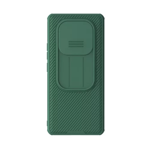 NILLKIN CAMSHIELD PRO szilikon telefonvédő (ütésállóság, kameravédő, csíkos) SÖTÉTZÖLD