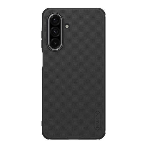 NILLKIN SUPER FROSTED PRO műanyag telefonvédő (ütésállóság, gumírozott, érdes felület) FEKETE