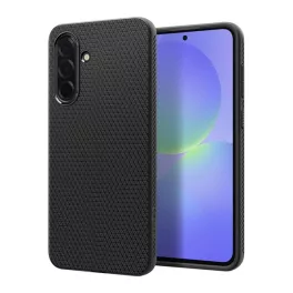   SPIGEN LIQUID AIR szilikon telefonvédő (ütésállóság, légpárnás sarok, rombusz) FEKETE