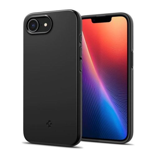 SPIGEN THIN FIT MAGSAFE műanyag telefonvédő (matt, ultravékony, kameravédő, MagSafe) FEKETE