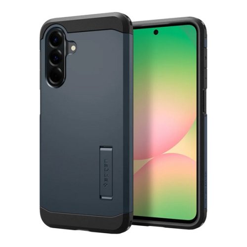 SPIGEN TOUGH ARMOR szilikon telefonvédő (ütésállóság, kitámasztó) SÖTÉTSZÜRKE