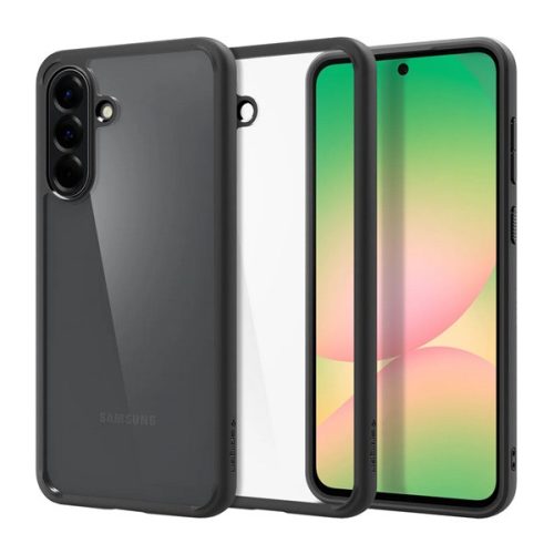 SPIGEN ULTRA HYBRID műanyag telefonvédő (ütésállóság, légpárnás keret) ÁTLÁTSZÓ/FEKETE