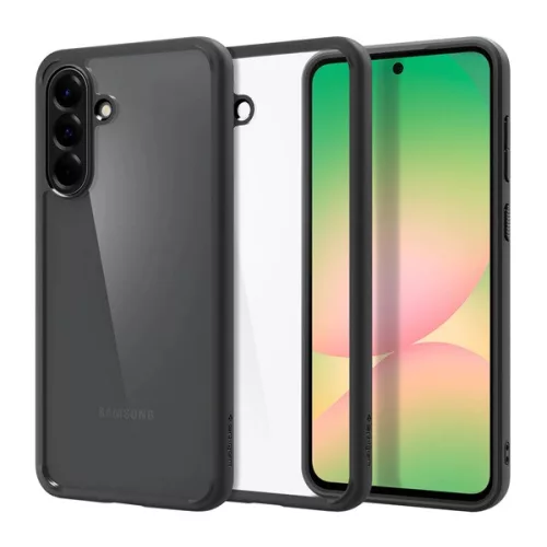 SPIGEN ULTRA HYBRID műanyag telefonvédő (ütésállóság, légpárnás keret) ÁTLÁTSZÓ/FEKETE