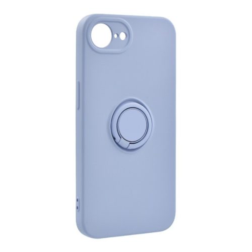 Szilikon telefonvédő (tartógyűrű, mikrofiber plüss belső, mágneses, kameravédő) LILA