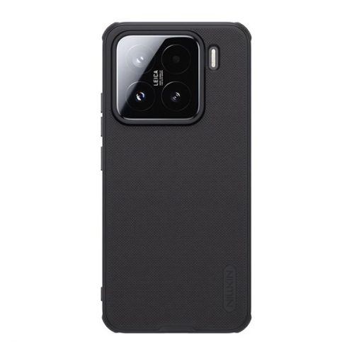 NILLKIN SUPER FROSTED PRO műanyag telefonvédő (ütésállóság, gumírozott, érdes felület) FEKETE
