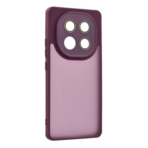 Szilikon telefonvédő (ütésállóság, akril hátlap, kameravédő) LILA