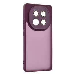   Szilikon telefonvédő (ütésállóság, akril hátlap, kameravédő) LILA
