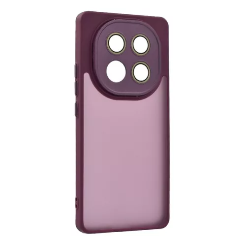 Szilikon telefonvédő (ütésállóság, akril hátlap, kameravédő) LILA