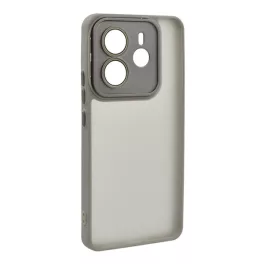   Szilikon telefonvédő (ütésállóság, akril hátlap, kameravédő) VILÁGOSSZÜRKE