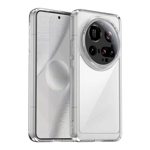 Szilikon telefonvédő (ütésállóság, átlátszó hátlap) ÁTLÁTSZÓ