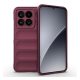 Szilikon telefonvédő (ütésállóság, kameravédő, 3D) BORDÓ