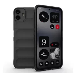   Szilikon telefonvédő (ütésállóság, kameravédő, 3D) FEKETE