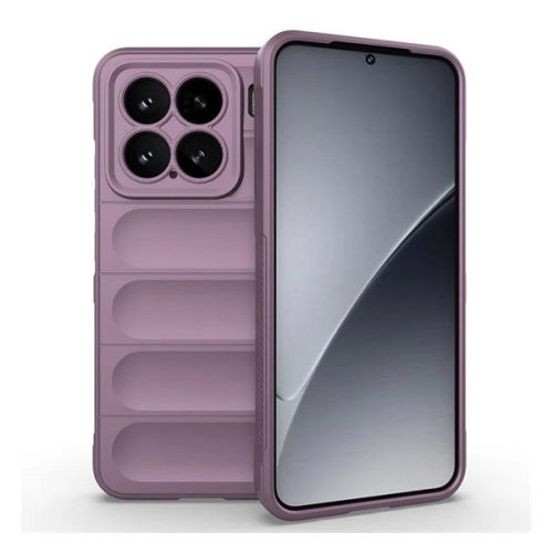 Szilikon telefonvédő (ütésállóság, kameravédő, 3D) LILA