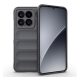 Szilikon telefonvédő (ütésállóság, kameravédő, 3D) SÖTÉTSZÜRKE