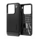SPIGEN RUGGED ARMOR szilikon telefonvédő (ütésállóság, légpárnás sarok, karbon minta) FEKETE