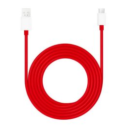   ONEPLUS SUPERVOOC adatkábel (USB - Type-C, 10A, gyorstöltő, törésgátló, 150cm) PIROS