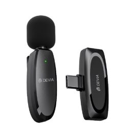  DEVIA KINTONE bluetooth mikrofon (Type-C, LAVALIER csíptethető) FEKETE